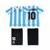 Nogometni Dres Argentina MARADONA 10 1986 Retro Dječji Domaći Kratkih Rukava