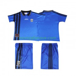 Nogometni Dres Argentina Retro Dječji Gostujući 1994 Kratkih Rukava