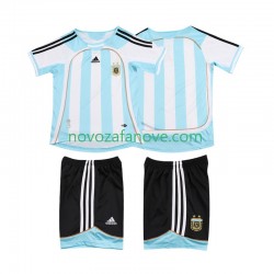 Nogometni Dres Argentina 2007 Retro Dječji Domaći 2006 Kratkih Rukava