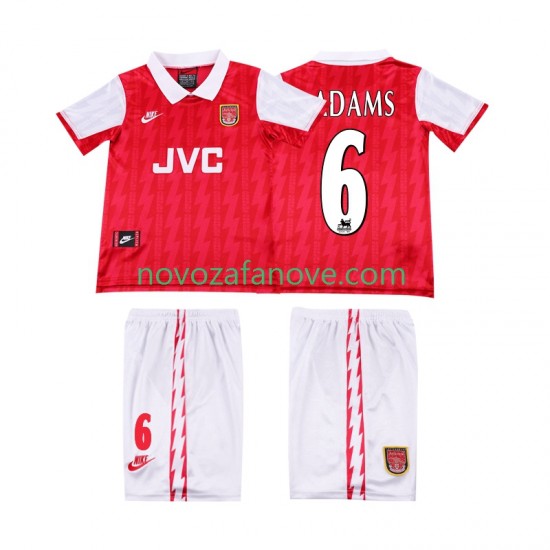 Nogometni Dres Arsenal ADAMS 6 1996 Retro Dječji Domaći 1994 Kratkih Rukava