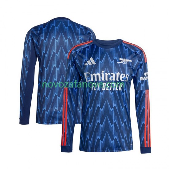 Nogometni Dres Arsenal Muški Gostujući 2025-2026 Dugim Rukavima