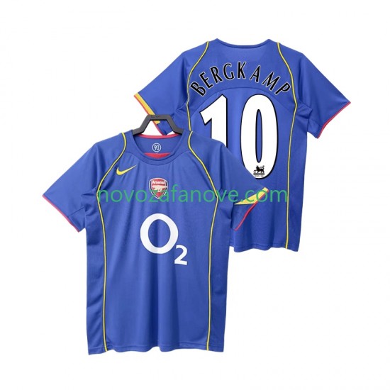 Nogometni Dres Arsenal BERGKAMP 10 2005 Retro Muški Gostujući 2004 Kratkih Rukava