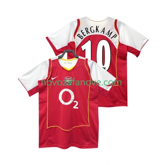 Nogometni Dres Arsenal BERGKAMP 10 2005 Retro Muški Domaći 2004 Kratkih Rukava