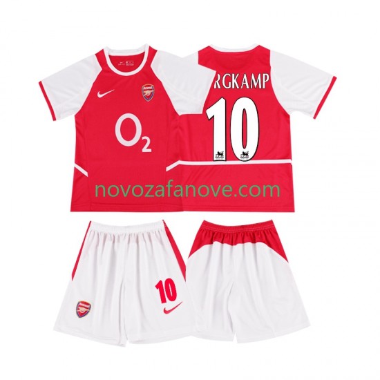 Nogometni Dres Arsenal BERGKAMP 10 2003 Retro Dječji Domaći 2002 Kratkih Rukava