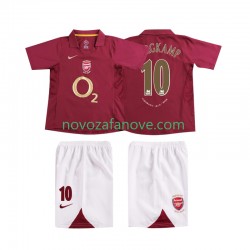Nogometni Dres Arsenal BERGKAMP 10 2005 Retro Dječji Domaći 2006 Kratkih Rukava