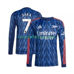 Nogometni Dres Arsenal Bukayo Saka 7 Muški Gostujući 2025-2026 Dugim Rukavima