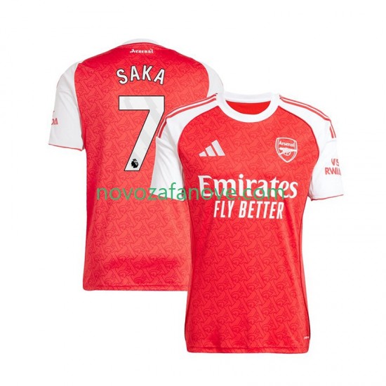 Nogometni Dres Arsenal Bukayo Saka 7 Muški Domaći 2025-2026 Kratkih Rukava