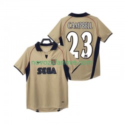 Nogometni Dres Arsenal CAMPBELL 23 2001 Retro Muški Gostujući 2002 Kratkih Rukava