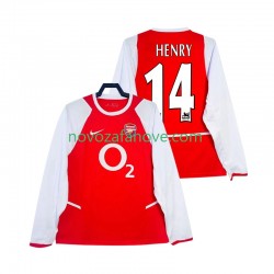 Nogometni Dres Arsenal Henry 14 2003 Retro Muški Domaći 2002 Dugim Rukavima