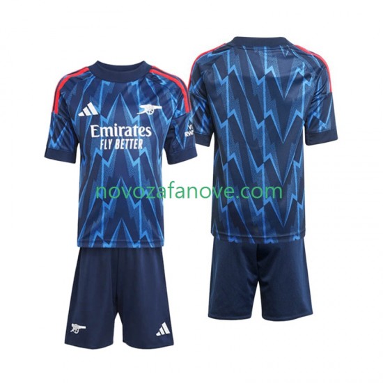 Nogometni Dres Arsenal Dječji Gostujući 2025-2026 Kratkih Rukava