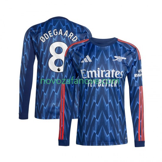 Nogometni Dres Arsenal Martin Odegaard 8 Muški Gostujući 2025-2026 Dugim Rukavima