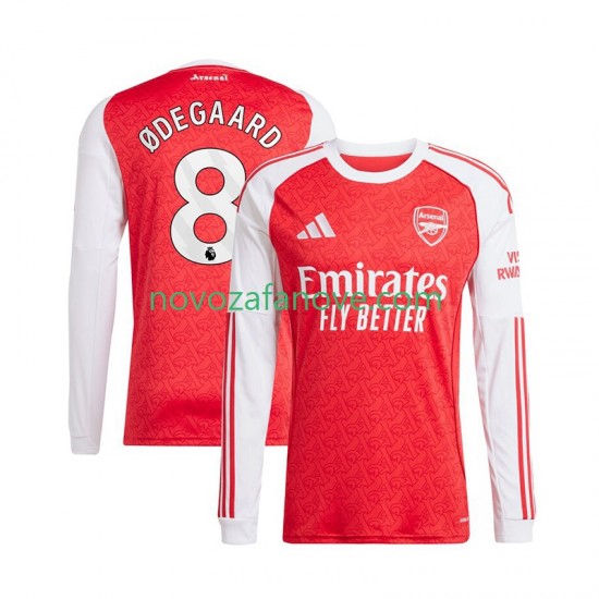 Nogometni Dres Arsenal Martin Odegaard 8 Muški Domaći 2025-2026 Dugim Rukavima