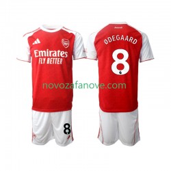 Nogometni Dres Arsenal Martin Odegaard 8 Dječji Domaći 2025-2026 Kratkih Rukava
