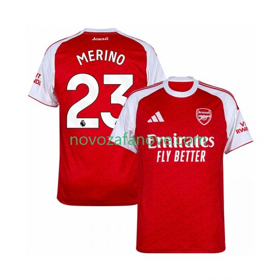 Nogometni Dres Arsenal Merino 23 Muški Domaći 2025-2026 Kratkih Rukava