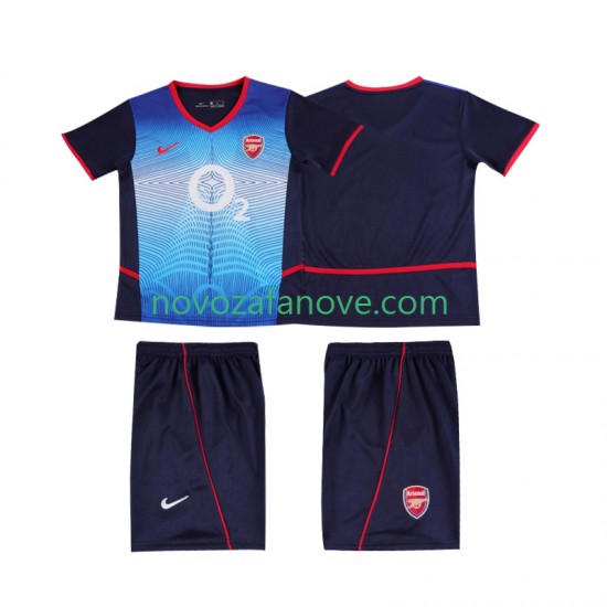 Nogometni Dres Arsenal Retro Dječji Gostujući 2004 2002 Kratkih Rukava