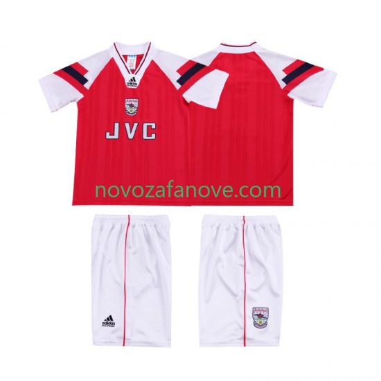 Nogometni Dres Arsenal 1992 Retro Dječji Domaći 1994 Kratkih Rukava