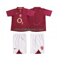 Nogometni Dres Arsenal 2005 Retro Dječji Domaći 2006 Kratkih Rukava