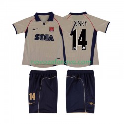 Nogometni Dres Arsenal Thierry Henry 14 2001 Retro Dječji Gostujući 2002 Kratkih Rukava