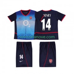 Nogometni Dres Arsenal Thierry Henry 14 Retro Dječji Gostujući 2004 2002 Kratkih Rukava