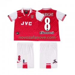 Nogometni Dres Arsenal WRIGHT 8 1996 1997 Retro Dječji Domaći Kratkih Rukava
