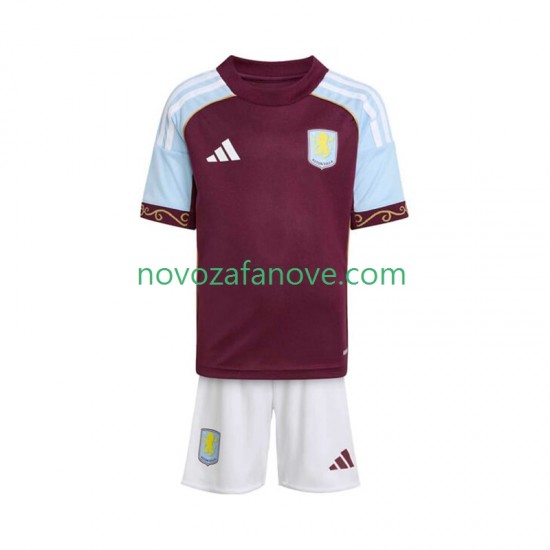 Nogometni Dres Aston Villa Dječji Domaći 2025-2026 Kratkih Rukava