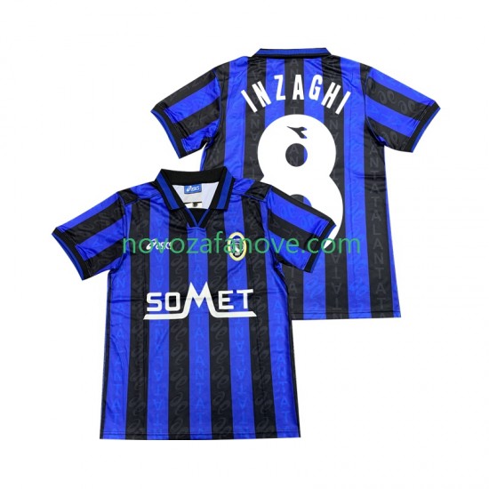 Nogometni Dres Atalanta INZAGHI 8 1996 1997 Muški Domaći Kratkih Rukava