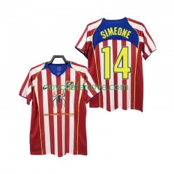 Nogometni Dres Atlético Madrid SIMEONE 14 2005 Retro Muški Domaći 2004 Kratkih Rukava