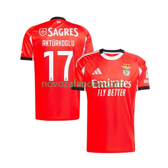 Nogometni Dres Benfica Kerem Akturkoglu 17 Muški Domaći 2025-2026 Kratkih Rukava