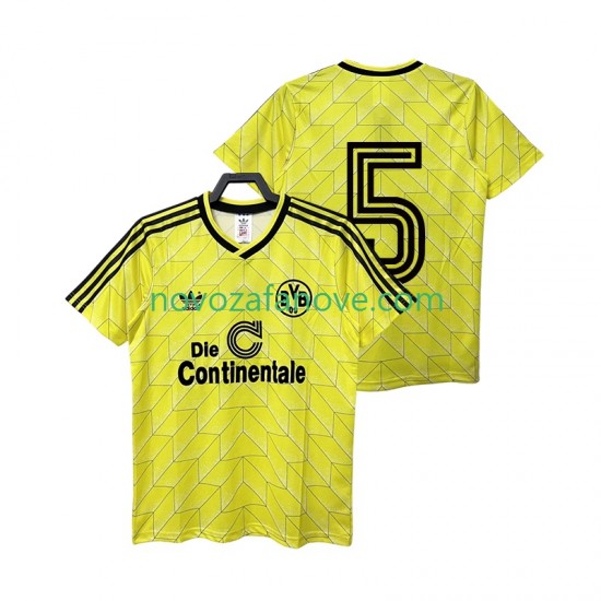 Nogometni Dres Borussia Dortmund 5 1988 1989 Retro Muški Domaći Kratkih Rukava