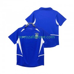 Nogometni Dres Brazil Retro Muški Gostujući 2002 Kratkih Rukava