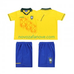 Nogometni Dres Brazil Retro Dječji Domaći 1994 Kratkih Rukava