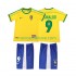 Nogometni Dres Brazil Ronaldo 9 Retro Dječji Domaći 1998 Kratkih Rukava