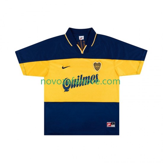 Nogometni Dres CA Boca Juniors 2000 Retro Muški Domaći 1999 Kratkih Rukava