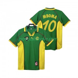 Nogometni Dres Kamerun MBOBA 10 Retro Muški Domaći 1998 Kratkih Rukava