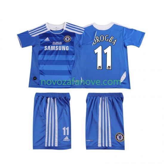 Nogometni Dres Chelsea DROGBA 11 2012 Retro Dječji Domaći 2011 Kratkih Rukava