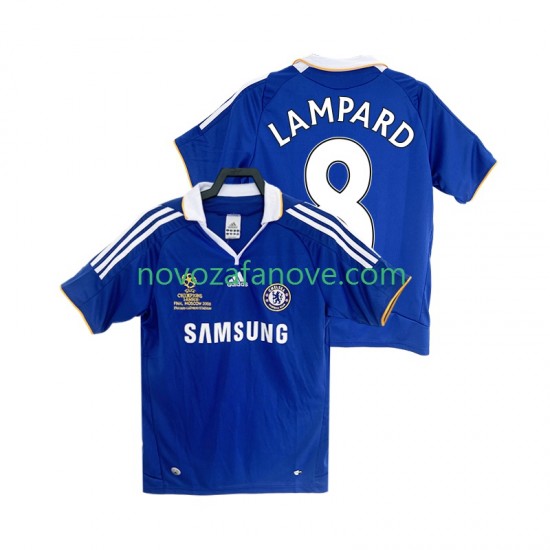 Nogometni Dres Chelsea LAMPARD 8 2007 Retro Muški Domaći 2008 Kratkih Rukava