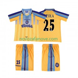 Nogometni Dres Chelsea ZOLA 25 1995 1997 Retro Dječji Gostujući Kratkih Rukava