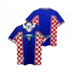 Nogometni Dres Hrvatska Retro Muški Gostujući 1998 Kratkih Rukava