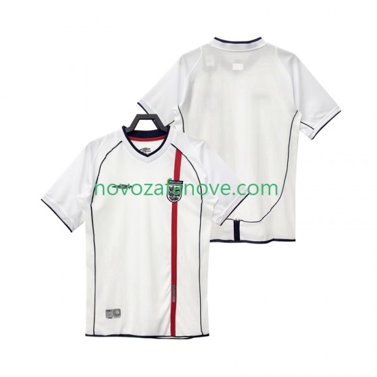 Nogometni Dres Engleska Retro Muški Domaći 2002 Kratkih Rukava