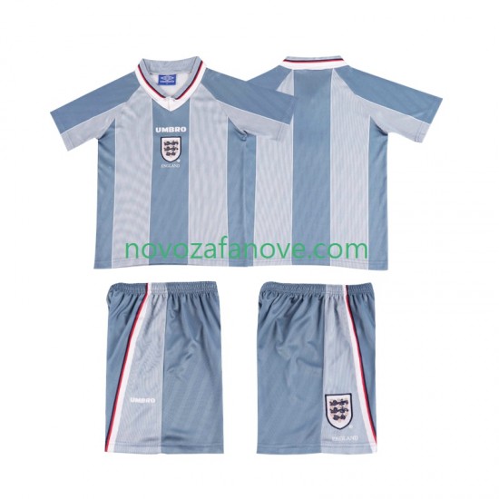 Nogometni Dres Engleska 1996 Retro Dječji Gostujući Kratkih Rukava