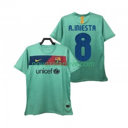 Nogometni Dres FC Barcelona A INIESTA 8 Retro Muški Gostujući 2011 2010 Kratkih Rukava