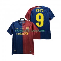 Nogometni Dres FC Barcelona ETO O 9 Champions League 2009 Retro Muški Domaći 2008 Kratkih Rukava