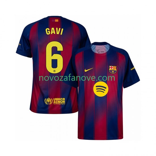 Nogometni Dres FC Barcelona Gavi 6 Muški Domaći 2025-2026 Kratkih Rukava