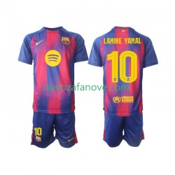 Nogometni Dres FC Barcelona Lamine Yamal 10 Champions League Dječji Domaći 2025-2026 Kratkih Rukava