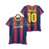 Nogometni Dres FC Barcelona Lionel Messi 10 Retro Muški Domaći 2011 2010 Kratkih Rukava