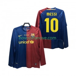 Nogometni Dres FC Barcelona Lionel Messi 10 Champions League 2009 Retro Muški Domaći 2008 Dugim Rukavima