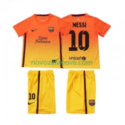 Nogometni Dres FC Barcelona Lionel Messi 10 2012 2013 Retro Dječji Gostujući Kratkih Rukava