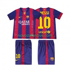 Nogometni Dres FC Barcelona Lionel Messi 10 2014 2015 Retro Dječji Domaći Kratkih Rukava