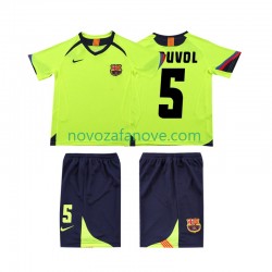 Nogometni Dres FC Barcelona PUVDL 5 2005 Retro Dječji Gostujući 2006 Kratkih Rukava