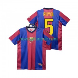 Nogometni Dres FC Barcelona PUYOL 5 Retro Muški Domaći 1998 1999 Kratkih Rukava